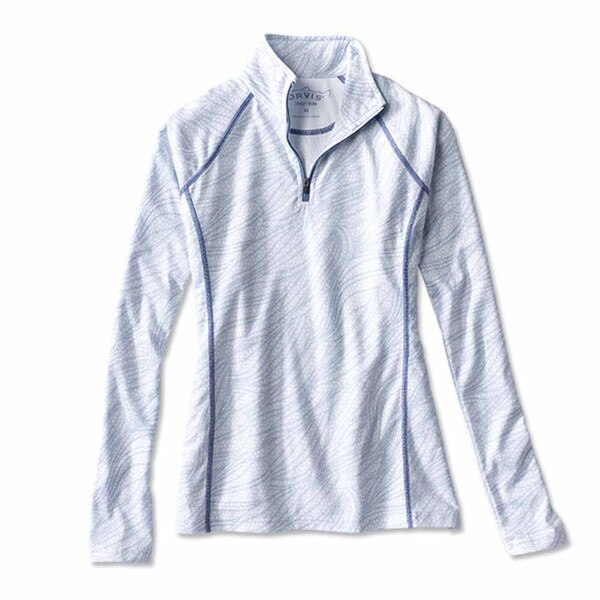 Orvis Dri Release Casting Long Sleeve 1/4Zip Women's in Allure Print